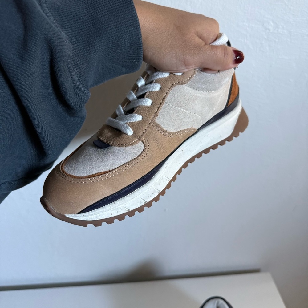 Madewell MWL Kickoff Trainers Sneakers Tan Suede Women’s 5.5 - Picture 8 of 12